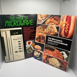 Vintage lot of Microwave cookbooks, 1980's retro cookbook, novelty gift